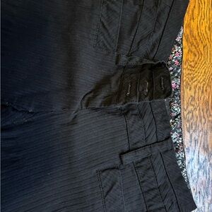 Black Pinstripe Pants